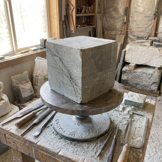 Soapstone for Carving Block - 6x6x6 from Stonebridge Imports