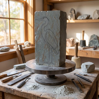 Soapstone for Carving Block - 6x6x12" from Stonebridge Imports