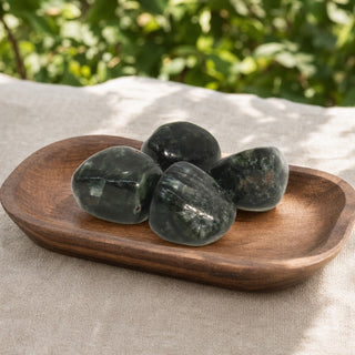 Seraphinite A Tumbled Stones from The Rock Space