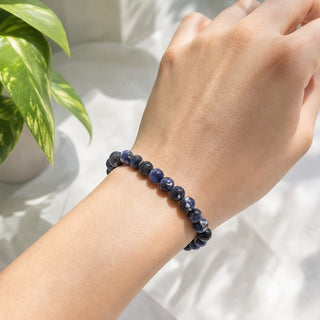 Sodalite E Round Bracelet - 8mm from Stonebridge Imports