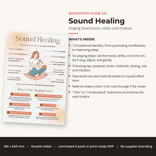 QuickStudy Guide 2.0 - Sound Healing (PDF File) from The Rock Space