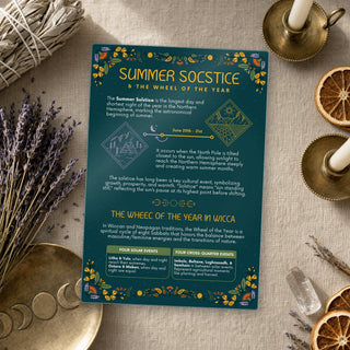 QuickStudy Guide 2.0 - Summer Solstice & the Wheel of the Year (PDF File) from The Rock Space