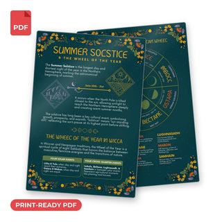 QuickStudy Guide 2.0 - Summer Solstice & the Wheel of the Year (PDF File) from The Rock Space