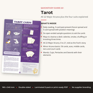 QuickStudy Guide 2.0 - Tarot (PDF File) from The Rock Space
