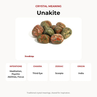 Unakite Tumbled Stones - India from The Rock Space