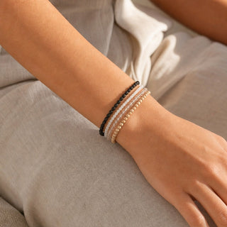 White Moonstone Bracelet - 2-3mm from Stonebridge Imports