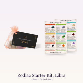 Zodiac Starter Kit for Libra: Zodiac Crystal Collection, QuickStudy Guide 2.0 - Zodiac Crystals
