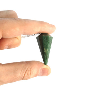 Green Aventurine Multifaceted Pendulum - 1" to 1 3/4"    from The Rock Space