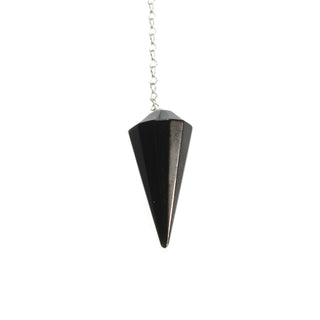 Black Obsidian Multifaceted Pendulum - 1" to 1 3/4"    from The Rock Space