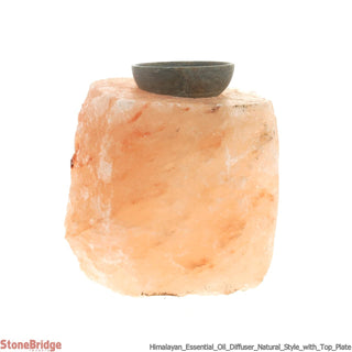 Himalayan Essential Oil Diffuser, Natural Style with Top Plate    from The Rock Space