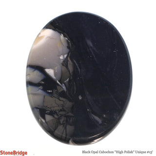 Black Opal Cabochon  Polish U#13    from The Rock Space