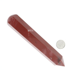 Red Jasper Pointed Massage Wand - Extra Large #3 - 5 1/4" to 7"    from The Rock Space