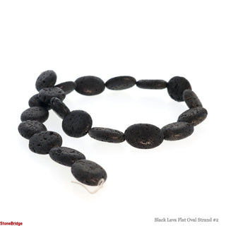 Black Lava Flat Oval Strand #2    from The Rock Space