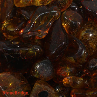 Amber Cognac Tumbled Stones    from The Rock Space