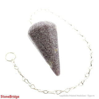 Lepidolite Pendulum 6 Facets & Ring    from The Rock Space