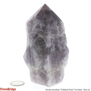 Smoky Amethyst Cut Base, Polished Point Tower #3    from The Rock Space