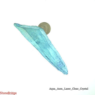 Aqua Aura Crystal Point #6 - 4" to 5" Single Piece    from The Rock Space