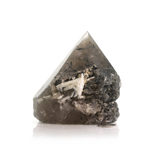 Tourmalinated Quartz Cut Base, Polished Point Tower #5    from The Rock Space