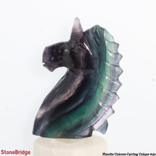 Fluorite Unicorn Carving U#30 - 5 1/4"    from The Rock Space
