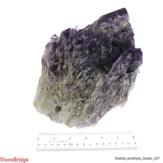 Amethyst Elestial Quartz Cluster U#37 - 8 1/2"    from The Rock Space
