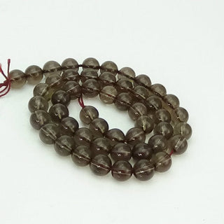 Smoky Quartz - Round Strand 15" - 10mm    from The Rock Space