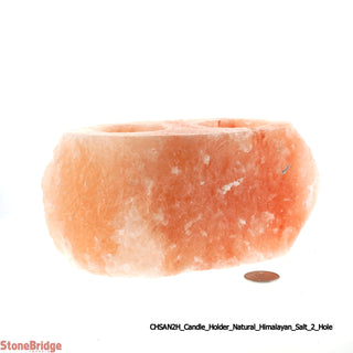 Himalayan Salt Candle Holders - TWO Hole    from The Rock Space