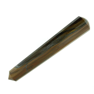 Tiger's Eye Pointed Massage Wand - Large #4 - 4 1/2"    from The Rock Space