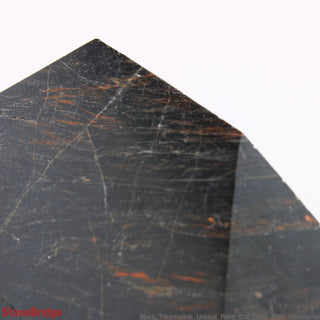 Black Tourmaline & Hematite Cut Base, Polished Point U#64    from The Rock Space