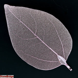 Electroplated Jewelry Leaves - Type #2 - Big Pink Leaf    from The Rock Space