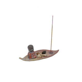 Buddha Baby Incense Holder - Small Leaf    from The Rock Space