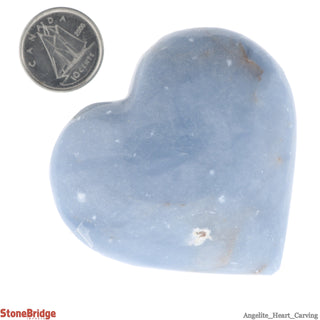 Angelite Heart #4 - 75 to 99g    from The Rock Space