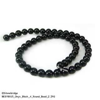 Onyx A - Round Strand 15" - 8mm    from The Rock Space
