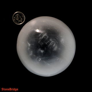 Selenite Sphere - Small #4 - 2 1/2"    from The Rock Space