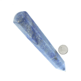 Blue Aventurine Pointed Massage Wand - Extra Large #2 - 3 3/4" to 5 1/4"    from The Rock Space