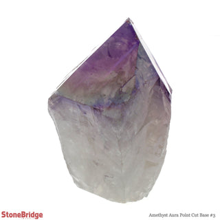 Amethyst Aura Cut Base, Polished Point Tower #3    from The Rock Space