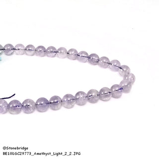 Amethyst Light Purple Round Strand 7" 10mm    from The Rock Space