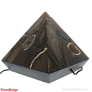 Agate Pyramid Lamp U#2 - 25cm    from The Rock Space
