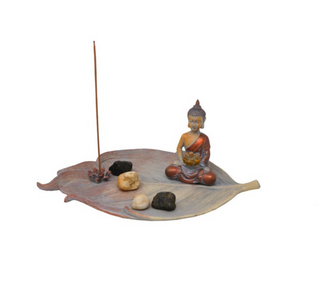 Buddha Incense Holder - Large Leaf    from The Rock Space