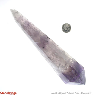 Amethyst Point Polished Sword U#17 - 7 3/4"    from The Rock Space