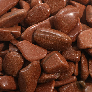 Brown Goldstone Tumbled Stones    from The Rock Space