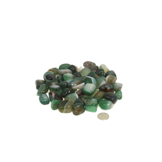Agate Green Tumbled Stones    from The Rock Space