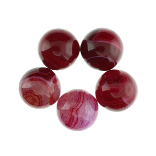 Agate Red Banded Sphere - 5 Pack    from The Rock Space