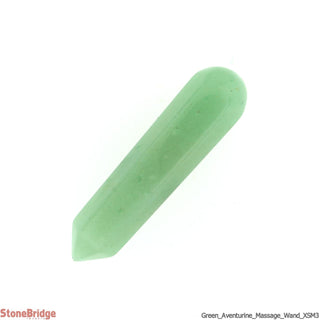 Green Aventurine Pointed Massage Wand - Extra Small #2 - 2" to 3"    from The Rock Space