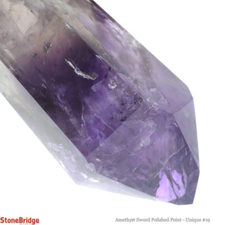 Amethyst Point Polished Sword U#19 - 8 3/4"    from The Rock Space