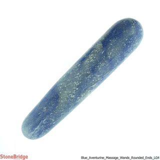 Blue Aventurine Rounded Massage Wand - Large #1 - 2 1/2" to 3 1/2"    from The Rock Space