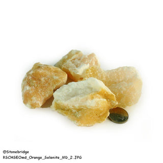 Selenite Orange Chips - Medium    from The Rock Space