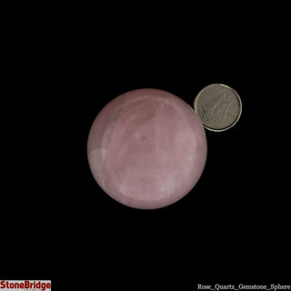 Rose Quartz A Sphere - Extra Small #2 - 1 3/4"    from The Rock Space