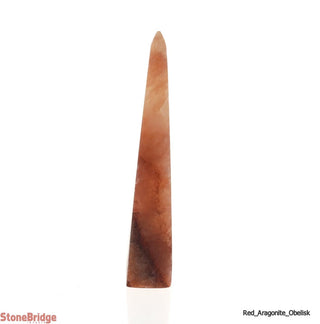 Red Aragonite Obelisk #3 - 4" to 5"    from The Rock Space