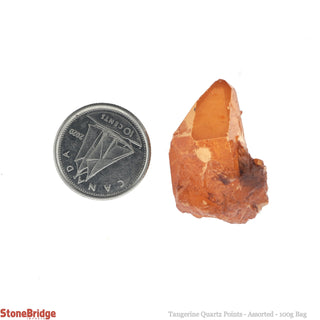 Tangerine Quartz Points - Assorted - 100g Bag    from The Rock Space