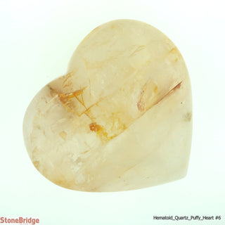 Hematoid Quartz Heart #6 - 2" to 3 1/4"    from The Rock Space